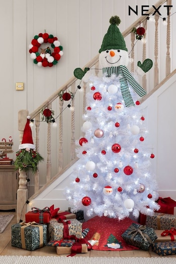 White 6ft Pre Lit Snowman Christmas Tree (D76503) | £99