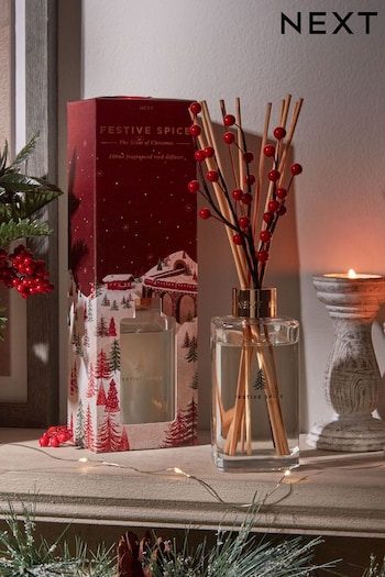 Festive Spice Fragranced Christmas 180ml Reed Diffuser (D76519) | £18