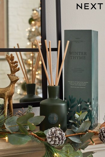 Winter Thyme Country Luxe Christmas Fragranced Reed Diffuser 170ml (D76524) | £22
