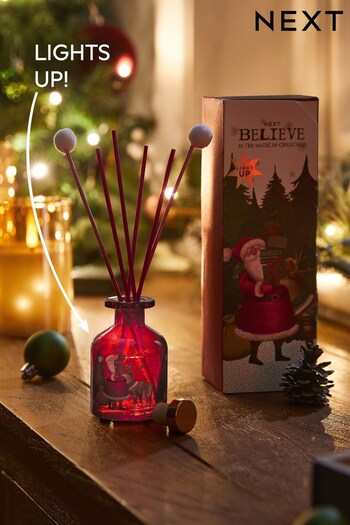 Santa Festive Spice Fragranced Christmas Light Up 70ml Reed Diffuser (D76528) | £12