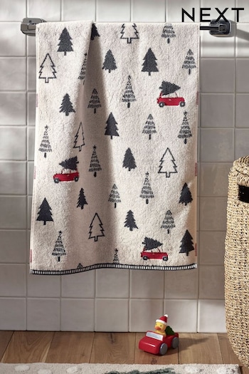Natural Christmas Car Towel (D76589) | £8 - £18