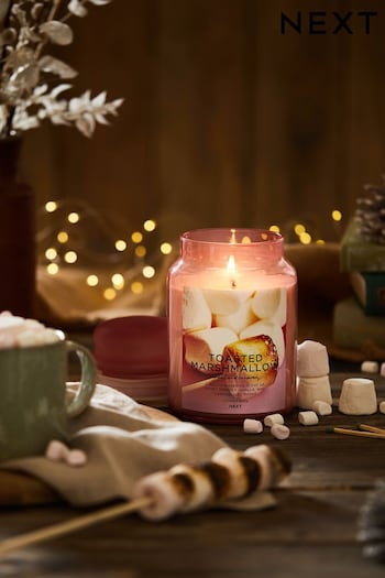 Pink Toasted Marshmellow Jar Candle (D76630) | £15