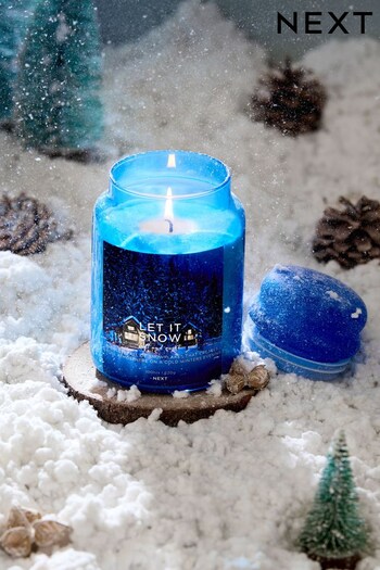 Navy Let It Snow Bergamot & Vetiver Jar Candle (D76632) | £15