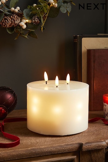 Red Festive Spice Fragranced Christmas Light Up LED Candle (D76668) | £16