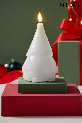 White Gonk LED Candle (D76670) | £12