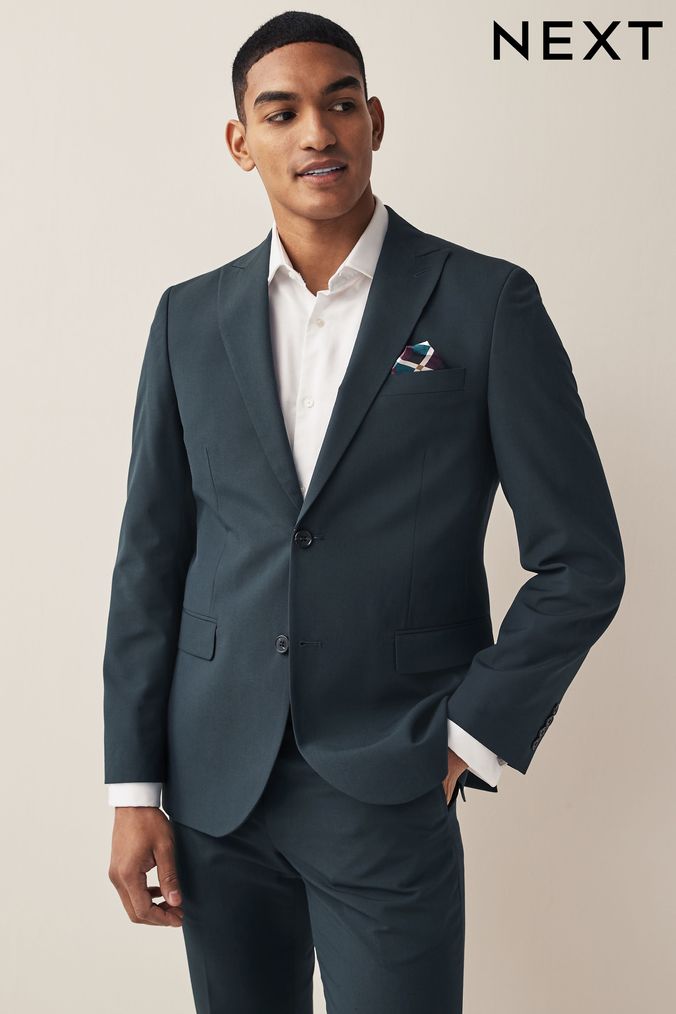 Next blue shop suit jacket