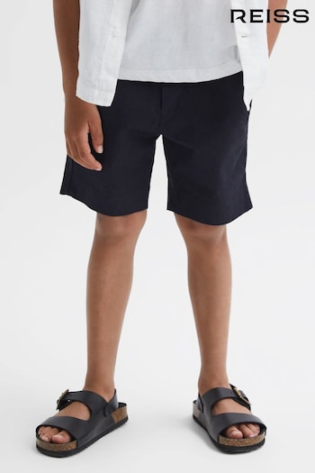Reiss Navy Wicket Senior Casual Chino Shorts (D76853) | £30