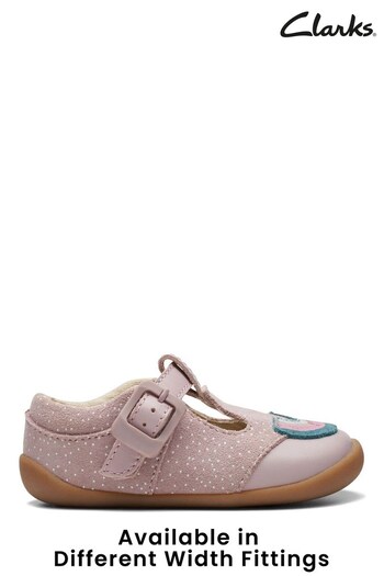 Clarks Pink multi fit Roamer Toddler Shoes (D76862) | £30