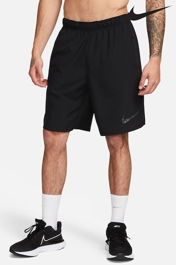 Nike Black Dri-FIT Camo Challenger Running Short (D77088) | £38