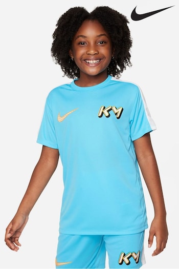 Nike Blue Kylian Mbappe Dri-FIT Training T-Shirt (D77097) | £28