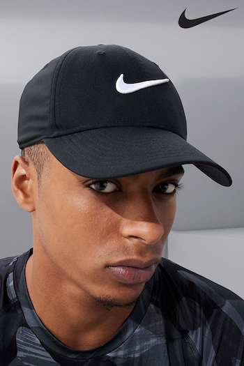 Nike Black Dri-Fit Club Structured Swoosh Logo Cap (D77130) | £23