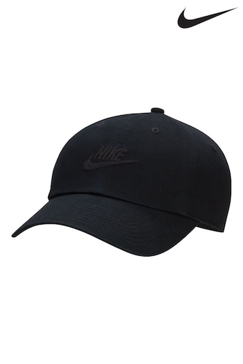 Nike colors Black Club Unstructured Futura Wash Cap (D77140) | £23