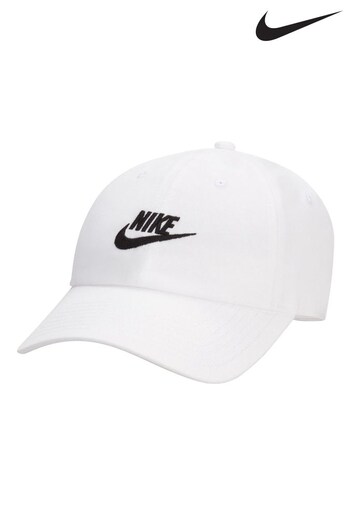 Nike White Club Unstructured Futura Wash Cap (D77180) | £23