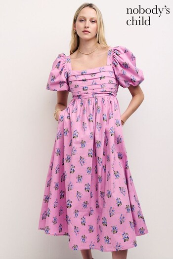 Nobody's Child Pink Nova Midi Dress (D77381) | £89