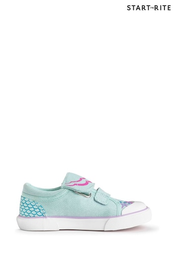 Start-Rite Trove Blue Mermaid Themed Canvas Trainers (D77474) | £28