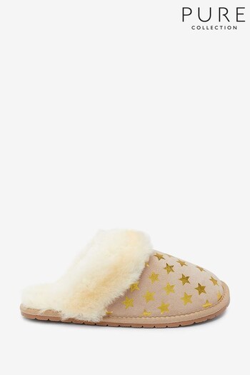 Pure Collection Natural Sheepskin Mules (D77490) | £55