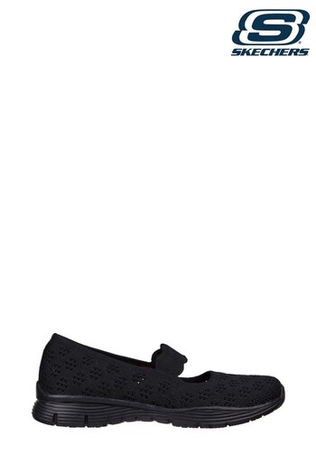 Skechers wblu Black Womens Seager Simple Things Shoes (D77501) | £72