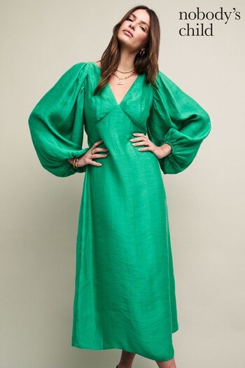 Nobodys Child Green Zendaya Midi Dress (D77639) | £99