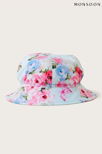 Monsoon Baby Green Posey Floral UPF50 Hat (D77729) | £14