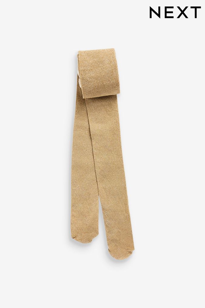 Gold sparkle tights girl discount