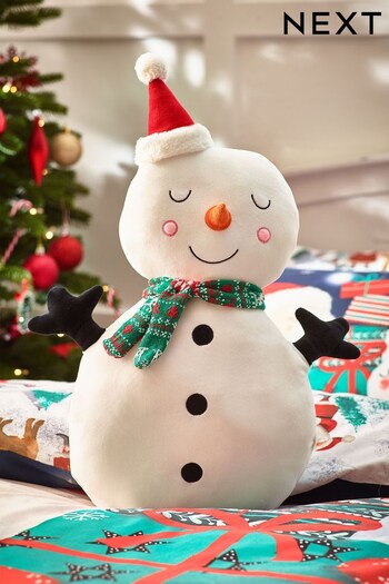 Snowman Light Up Christmas Cushion (D77847) | £21