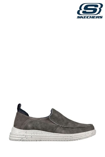 Skechers Grey Mens Proven Renco Shoes (D78170) | £72