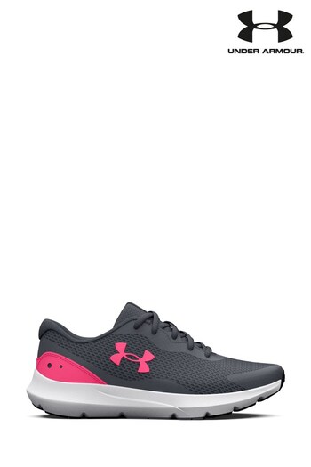 Under Armour GGS Surge 3 Black Trainers (D78218) | £33
