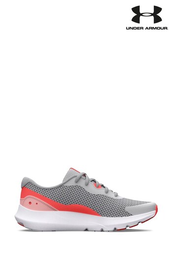 Under Armour GGS Surge 3 White Trainers (D78219) | £33