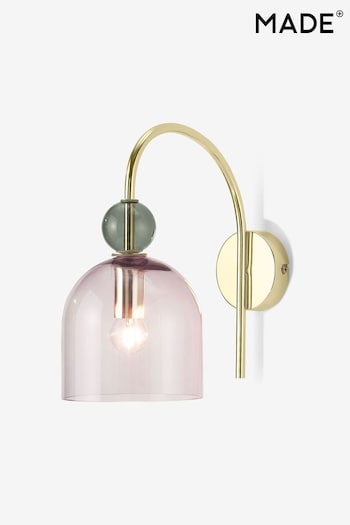 MADE.COM Green Multi Whitney Wall Lamp (D78430) | £79