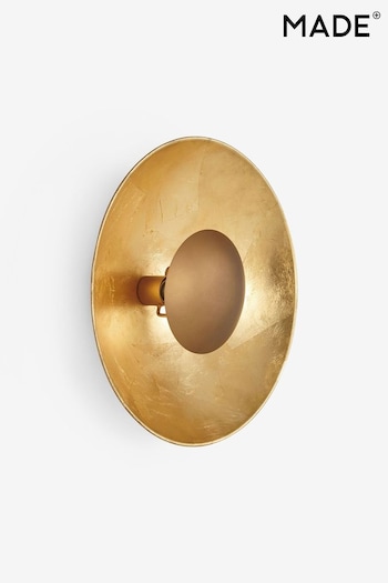 MADE.COM Antique Copper/Gold Chicago Wall Lamp (D78432) | £89