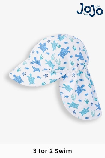 JoJo Maman Bébé Blue Turtle UPF 50 Sun Protection Hat (D78616) | £11