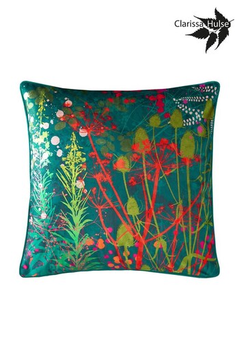 Clarissa Hulse Green Serendipity Rainbow Cushion (D78785) | £40