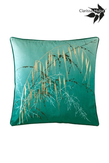 Clarissa Hulse Green Meadow Grass Cushion (D78787) | £45
