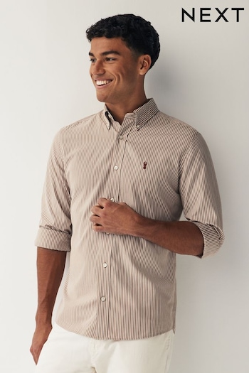 Natural Stripe Long Sleeve Shirt (D78816) | £32