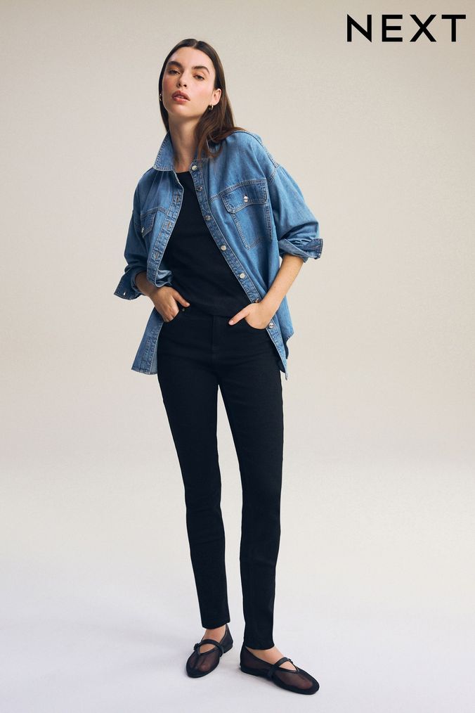 Black dress top jeans womens