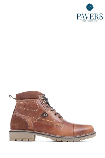 Pavers Natural Standard Leather Ankle Boots (D78882) | £65