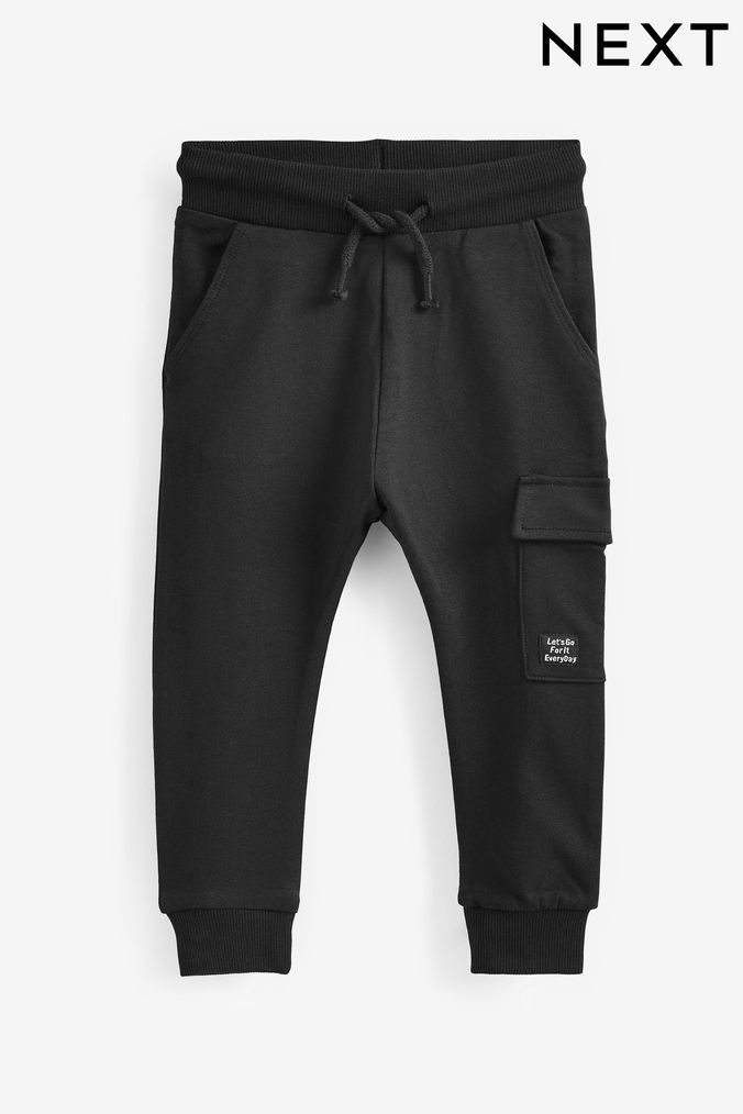 Next boys black joggers discount