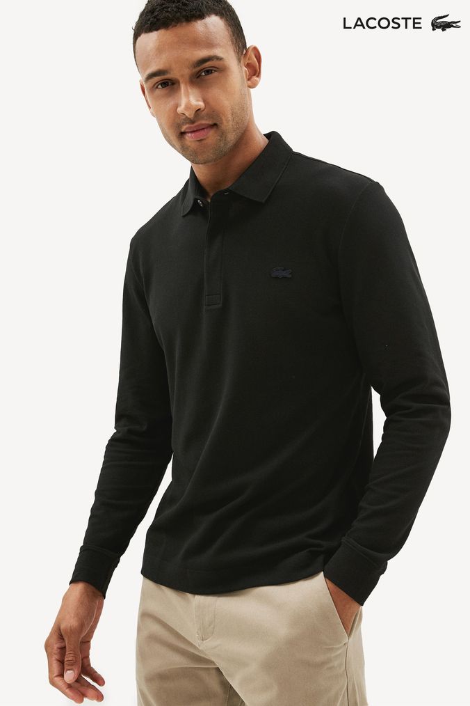 Lacoste long sleeve sales polo slim fit