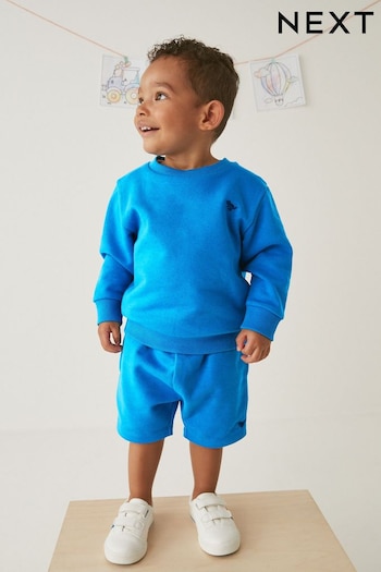 Cobalt Blue Sweatshirt and Shorts Set (3mths-7yrs) (D78932) | £9 - £13