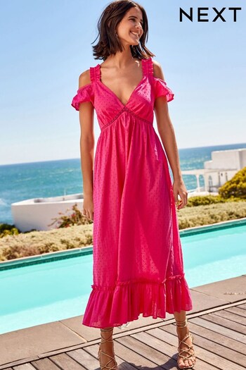 Pink Savannah Miller Cotton Maxi Dress (D78936) | £49
