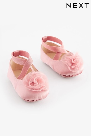 Pink Baby Ballet Shoes (0-24mths) (D78987) | £10