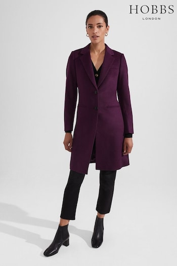 Hobbs Purple Tilda Coat (D78991) | £299