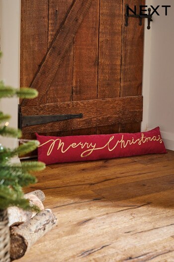 Red Merry Christmas Draught Excluder (D78999) | £18