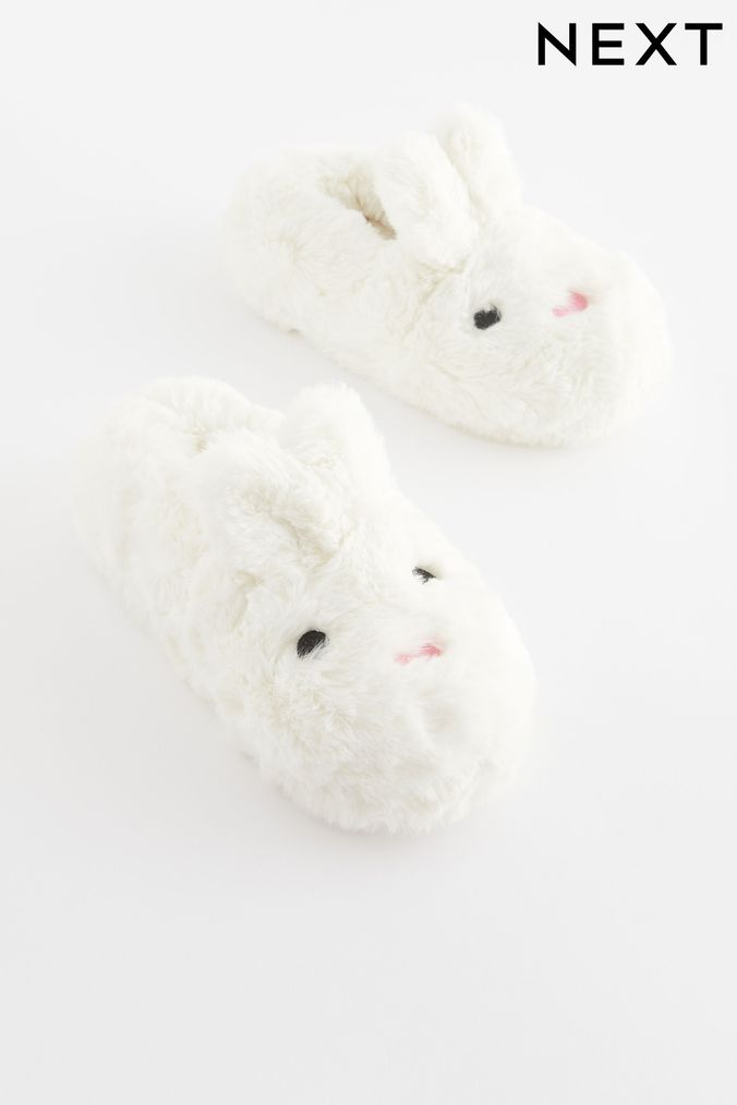 White Bunny Rabbit Slippers (D79068) | £12 - £15