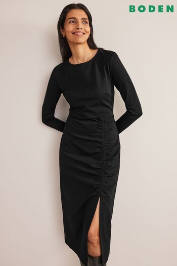 Boden Black Column Jersey Midi Dress (D79088) | £90