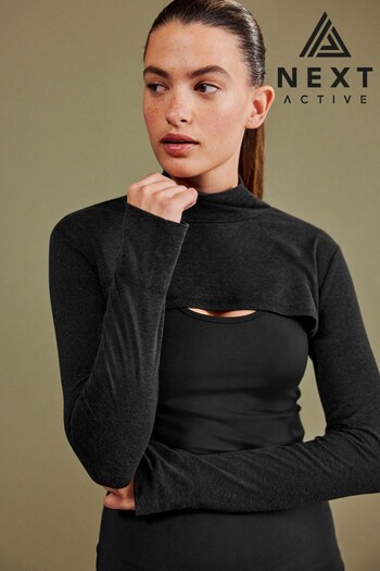 Black Active Sports Layered Technical Top (D79185) | £34