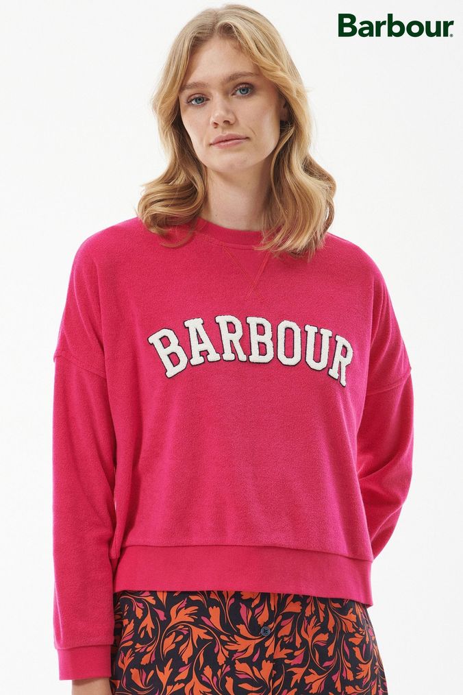 Barbour pink sweatshirt sale