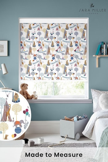 Sara Miller White Circus Made to Measure Roller Blinds (D79451) | £70
