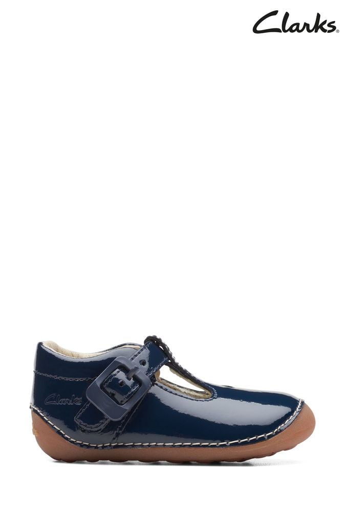 Clarks navy girls shoes clearance