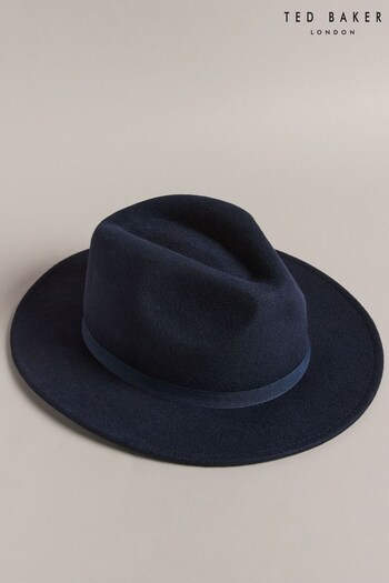 Ted Baker Blue Corbby Felt Trilby Hat (D79567) | £55